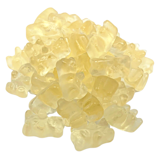 plain gummy colorless flavorless naked gold